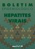 B O L E T I M EPIDEMIOLÓGICO HEPATITES VIRAIS. ano II nº 01