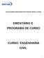 EMENTÁRIO E PROGRAMA DE CURSO