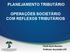 PLANEJAMENTO TRIBUTÁRIO OPERAÇÕES SOCIETÁRIO COM REFLEXOS TRIBUTÁRIOS. Paulo Ayres Barreto Professor Associado USP