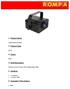 1. Product Name. 2. Product Code. 3. Colour. 4. Brief Description. 5. Contents. 6. Snoezelen Stimulations. Water Effects Projector.