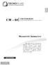 CM 60. Manual de Instruções. CHAVE DE FLUXO Conexões de Rosca DN 1/2, 3/4, 1, 1.1/4, 1.1/2 e 2 TECNOFLUID