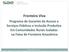 Fronteira Viva. Programa de Garantia de Acesso a Serviços Públicos e Inclusão Produtiva Em Comunidades Rurais Isoladas na Faixa de Fronteira Amazônica