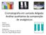 Cromatografia em camada delgada: Análise qualitativa da composição. de analgésicos. Alunos: Paula Gomes Paulo Sanches