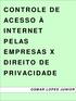 CONTROLE DE ACESSO À INTERNET PELAS EMPRESAS X DIREITO DE PRIVACIDADE