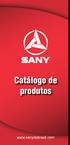 Catálogo de produtos. www.sanydobrasil.com