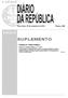 SUPLEMENTO I SÉRIE ÍNDICE. Presidência do Conselho de Ministros. Terça-feira, 25 de setembro de 2012 Número 186