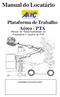Manual do Locatário. Plataforma de Trabalho Aéreo - PTA. Manual de Responsabilidade do Proprietário e Usuário do PTA CARIMBO DO ASSOCIADO