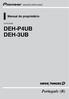 Manual do proprietário CD PLAYER DEH-P4UB DEH-3UB. Português (B)
