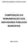 PREFEITURA MUNICIPAL DE PORTO ALEGRE COMPOSIÇÃO DA REMUNERAÇÃO DOS SERVIDORES PÚBLICOS MUNICIPAIS