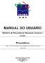 MANUAL DO USUÁRIO. Relatório de Pneumáticos: Resolução Conama n 416/09. Pneumáticos