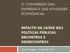 2º CONGRESSO DAS EMPRESAS E DAS ATIVIDADES ECONÓMICAS IMPACTO DA SAÚDE NAS POLÍTICAS PÚBLICAS: ENCONTROS E DESENCONTROS