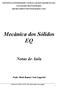 Mecânica dos Sólidos EQ