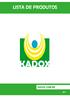 LISTA DE PRODUTOS KADOX.COM.BR