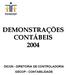 DEMONSTRAÇÕES CONTÁBEIS 2004