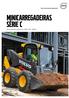 Minicarregadeiras Série C. Volvo Construction Equipment ROC : 610-1495 kg