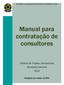 Manual para contratação de consultores