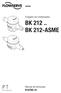 Purgador de condensados BK 212.. BK 212-ASME P T. Manual de Instruções 810769-01. P o r t u g u ê s
