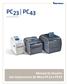 PC23 PC43. PC23d, PC43d, PC43t. Manual do Usuário das Impressoras de Mesa PC23 e PC43