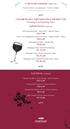 CARTA DE VINHOS Wine List