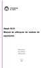 Aleph 18.01 Manual de utilização do módulo de aquisições