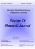 Review Of Research Journal