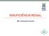 INSUFICIÊNCIA RENAL. MSc. Roberpaulo Anacleto