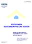 PROGRAMA SANEAMENTO PARA TODOS