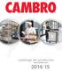 catálogo de productos www.cambro.com 2014/15