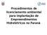 Procedimentos de licenciamento ambiental para implantação de Empreendimentos Hidrelétricos no Paraná