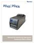 PD43 PD43c. Manual do Usuário da Impressora Comercial PD43 e PD43c