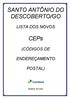Santo Antônio do Descoberto - GO 28/11/2014 CEP 72900-001 a 72908-999 CEP geral 72900-000