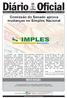 Nº Edição Especial - ANO I Terça-feira, 27 de Setembro de 2011 PREFEITURA MUNICIPAL DE IPIAÚ. Comissão do Senado aprova mudanças no Simples Nacional