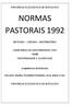 NORMAS PASTORAIS 1992