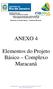EDITAL DE LICITAÇÃO SOB A MODALIDADE DE CONCORRÊNCIA INTERNACIONAL Nº 001/2009. Elementos do Projeto Básico Complexo Maracanã ANEXO 4