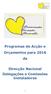 Programas de Acção e Orçamentos para 2016 da