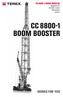 CC 8800-1 BOOM BOOSTER Upgrade kit Crawler crane Datasheet metric CC 8800-1 BOOM BOOSTER