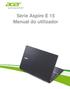 Série Aspire E 15 Manual do utilizador