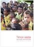 Timor-leste. parcerias internacionais Rede Bibliotecas Escolares