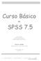 Curso Básico SPSS 7.5