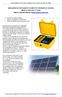 ANALISADOR DE INSTALAÇÕES SOLARES DE PRODUÇÃO DE ENERGIA MODELO GREENTEST FTV100 MARCA CHAUVIN ARNOUX (www.chauvin-arnoux.com)