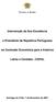 Intervenção de Sua Excelência. o Presidente da República Portuguesa. na Comissão Económica para a América. Latina e Caraíbas - CEPAL
