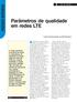 Parâmetros de qualidade em redes LTE