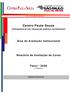 Centro Paula Souza. Competência em educação pública profissional. Área de Avaliação Institucional. Relatório de Avaliação de Curso.