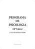 PROGRAMA DE PSICOLOGIA