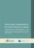 PROGRAMA PERMANENTE DE CAPACITAÇAO DA ANAC AGÊNCIA NACIONAL DE AVIAÇÃO CIVIL - ANAC