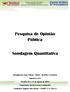 Pesquisa de Opinião Pública