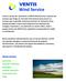 VENTIS Wind Service. Nossos serviços: