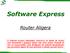 Software Express. Router Aligera