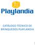 CATÁLOGO TÉCNICO DE BRINQUEDOS PLAYLANDIA