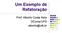 Um Exemplo de Refatoração. Prof. Alberto Costa Neto DComp/UFS alberto@ufs.br